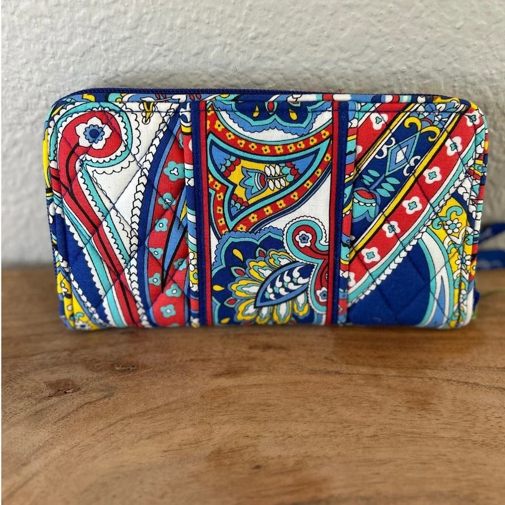 Vera Bradley Marina Paisley Accordion Zip Wallet 11887-141 NWT‎ - Picture 4 of 7